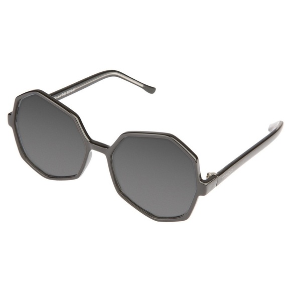 NEW Komono Sunglasses Bonnie Black Transparent Geometric UV 400 - Picture 2 of 14